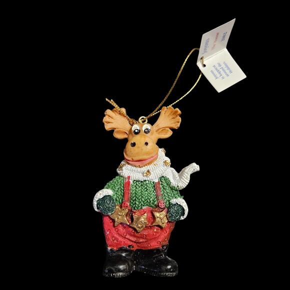 Marathon 2002 Christmas Ornaments Set of 4 Andy Phillip Joyous Holly w/Tags - Picture 5 of 10